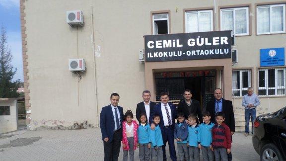 İlçe Milli Eğitim Müdürümüz Ramazan DÖNMEZ, Şube Müdürlerimiz Mustafa ŞEKER ve Mehmet İNCE Haymaseki Cemil Güler İlk-ortaokuluna ziyaretleri