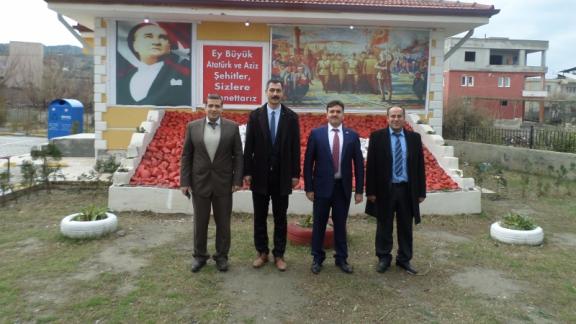 İlçe Milli Eğitim Müdürümüz Ramazan DÖNMEZ ve Şube Müdürümüz Mehmet İNCE´nin Arpaderesi İlk-Ortaokuluna Ziyaretleri