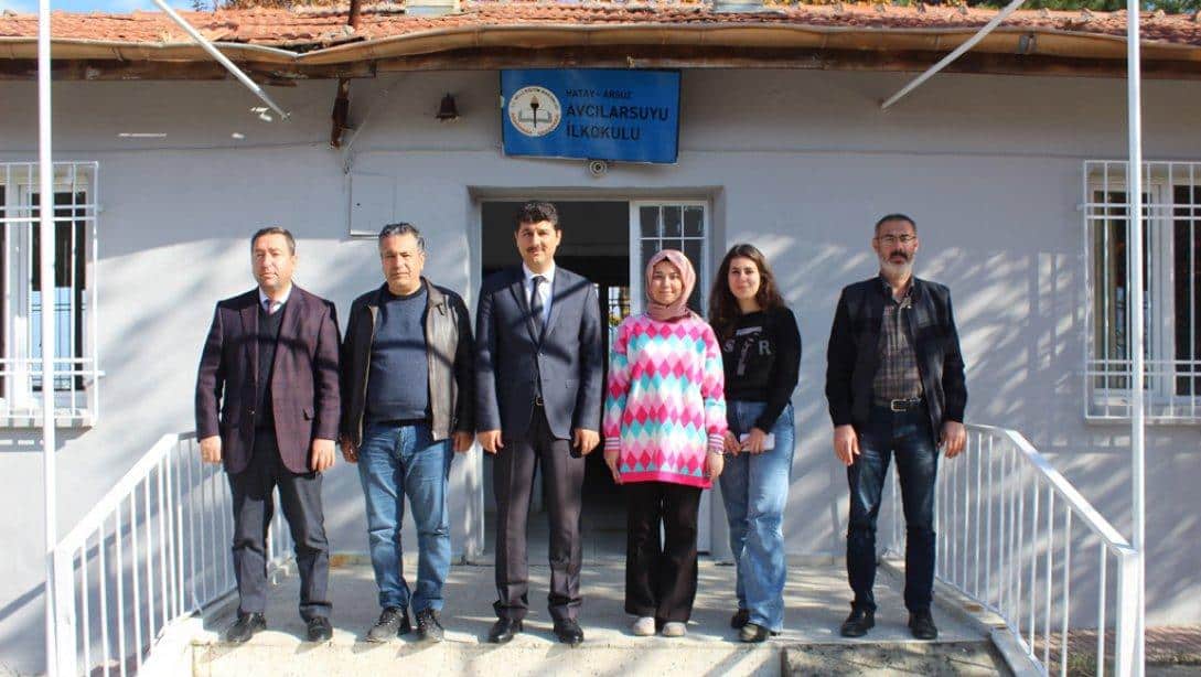 Müdürümüz Ahmet YANMAZ beraberinde Şube Müdürleri Bekir ŞAHAN, Mehmet ZOR ve Şevket HELVACI ile Avcılarsuyu İlkokuluna ziyarette bulundular.